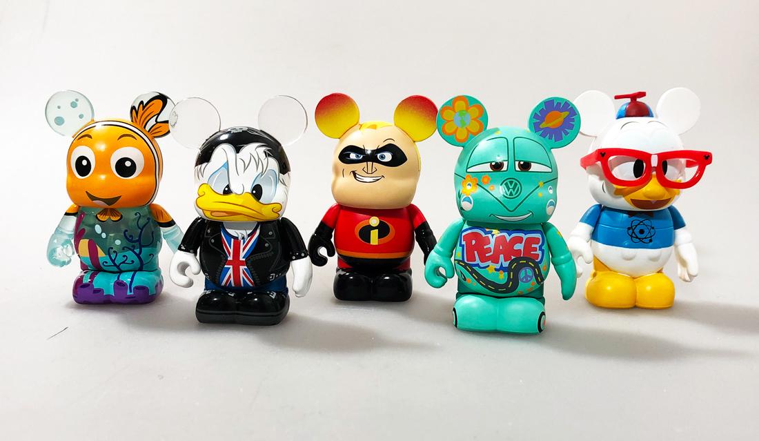 DISNEY VINYLMATION Set of 5 Collectible 3" Figures (Set (1 of 7)