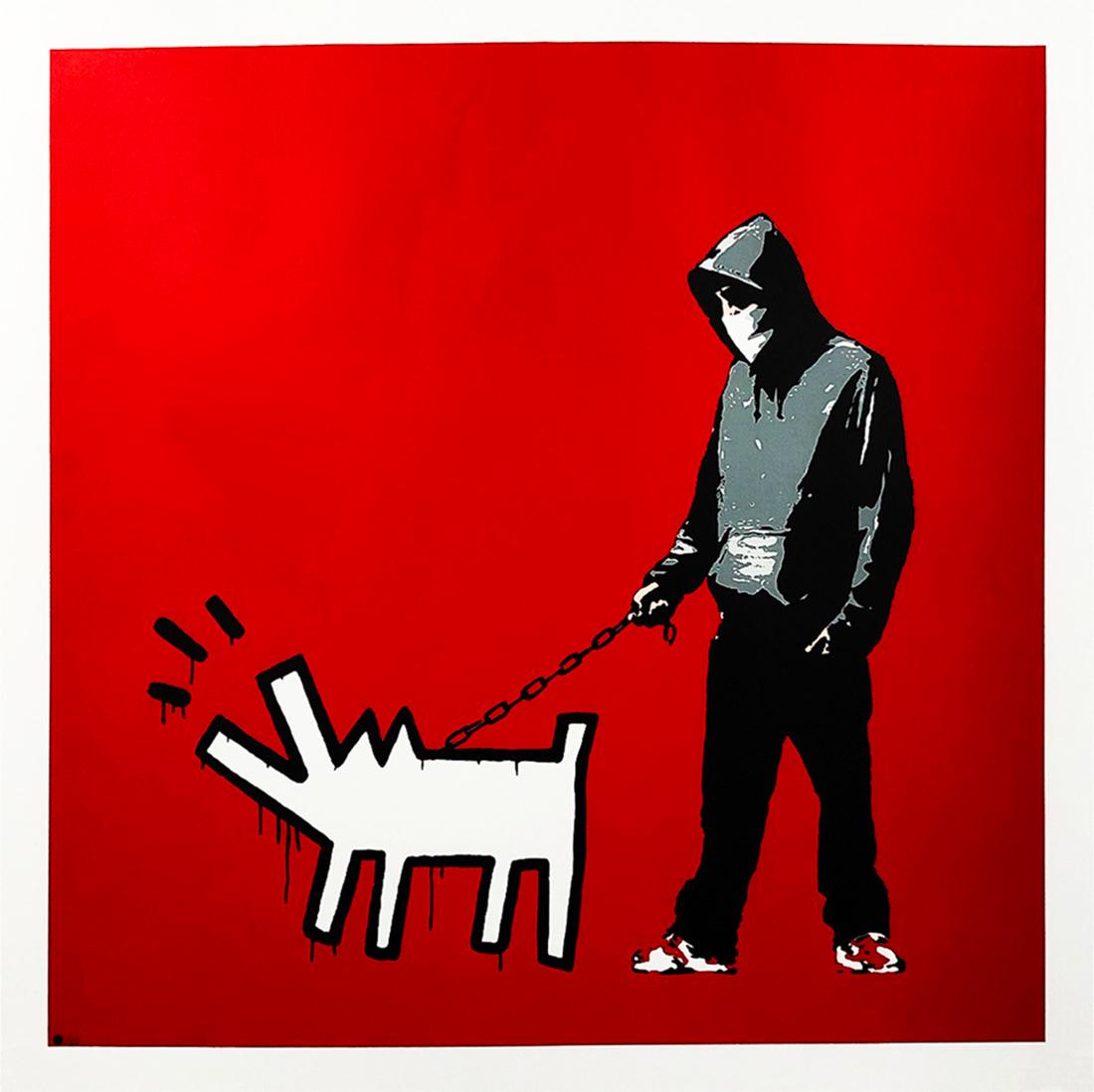 BANKSY (after) 'Choose Your Weapon' (red) Screen Print (1 of 6)