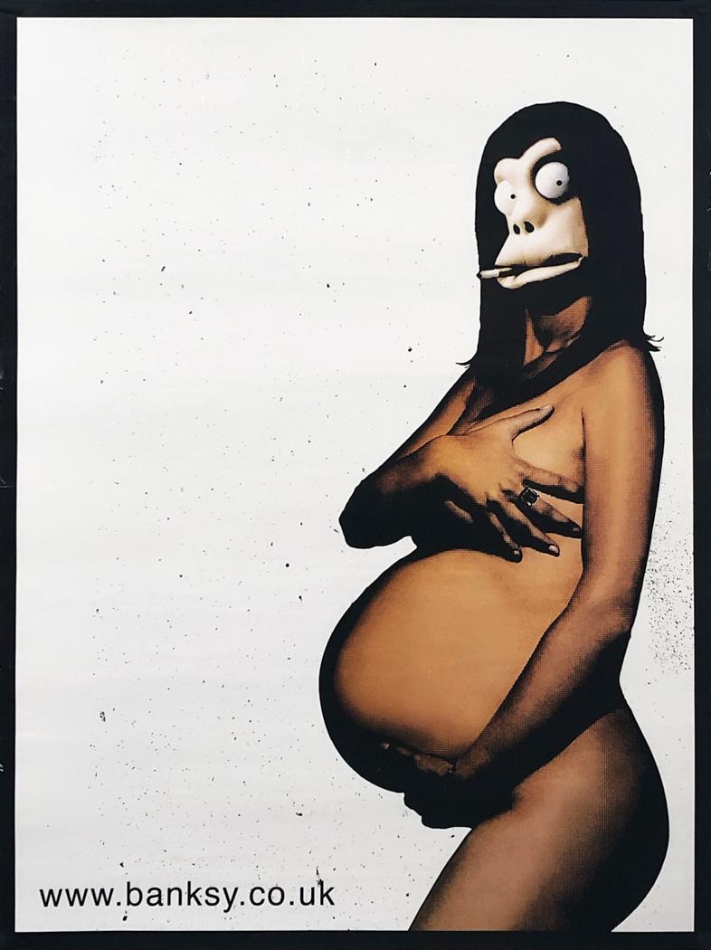 BANKSY 'Danger Monkey Pregnant' Original Litho (1 of 6)