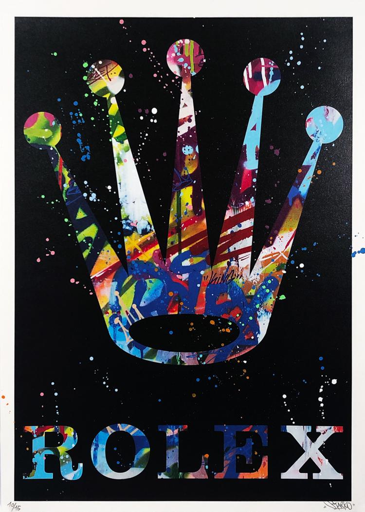 STARKO 'Rolex' Hand-embellished Serigraph (1 of 7)