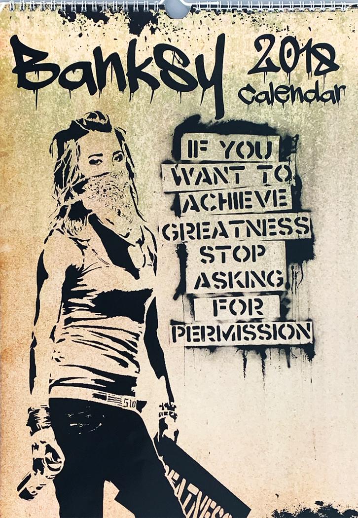 EDDIE COLLA/BANKSY 'Ambition' Signed Calendar (1 of 9)