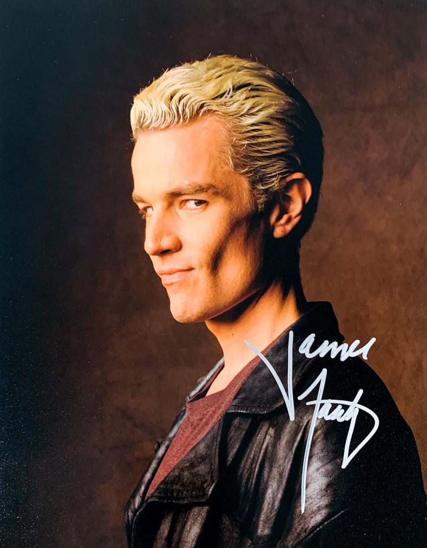 "Angel" James Marsters Signed 8x10 Photo (Close -Up): "Angel" a spin-off from the hit television series "Buffy the Vampire Slayer," was created by Buffy's creator, Joss Whedon, in collaboration with David Greenwalt. It aired on 'The WB' from October 5, 1