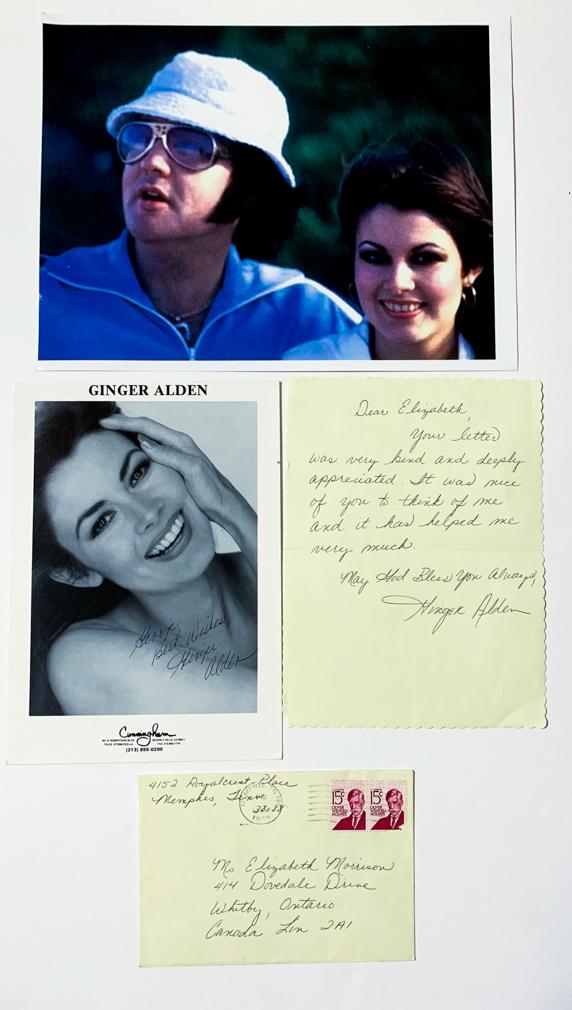 Elvis' Last Girlfriend: GINGER ALDEN Signed Photo (1 of 7)