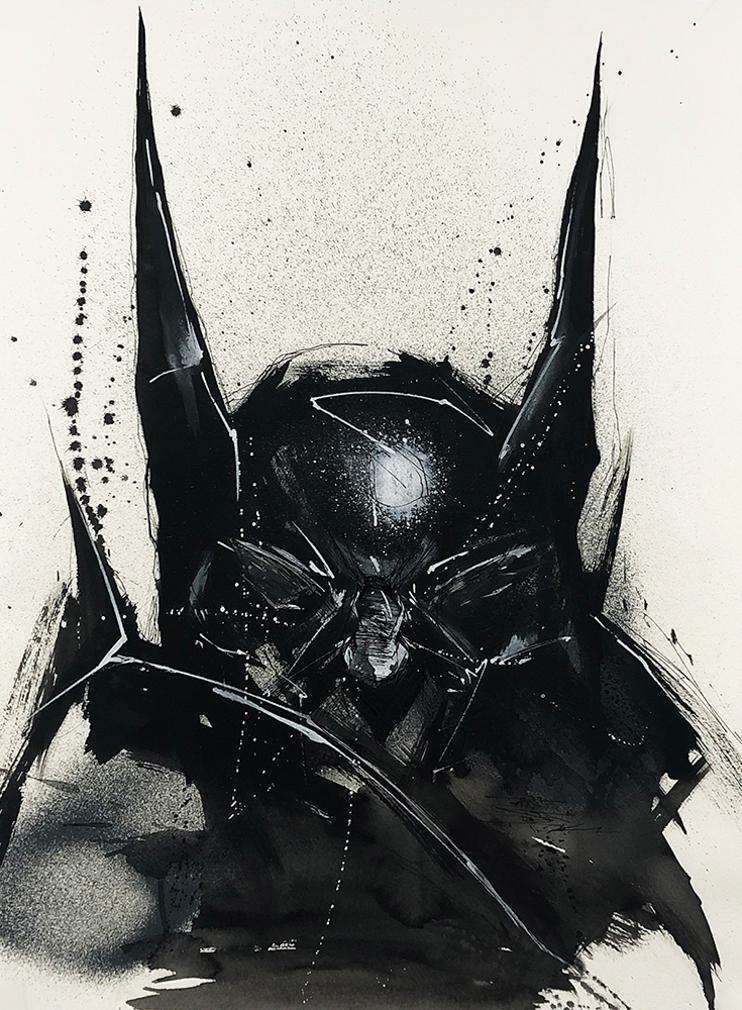ANTISTATIK 'Batman' Original Watercolor on Paper (1 of 6)
