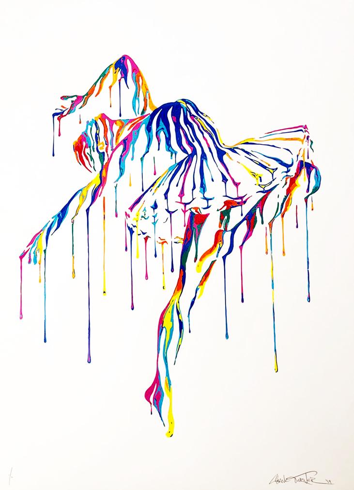 SHANE TURNER 'Music in Motion' (white) Screen Print (1 of 7)