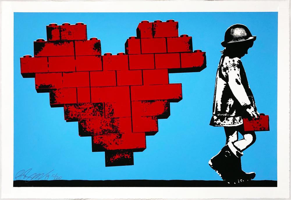 RENE GAGNON 'Don't LEGO My Heart' Screen Print (1 of 8)