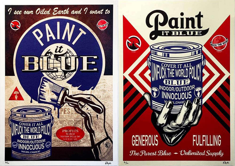 KLYDE 'Paint it Blue' Series SET Giclee Print (1 of 17)