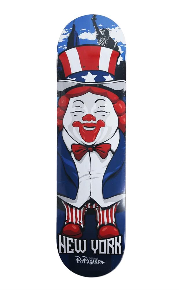 RON ENGLISH 'McSupersize New York' SIGNED Skateboard (1 of 3)
