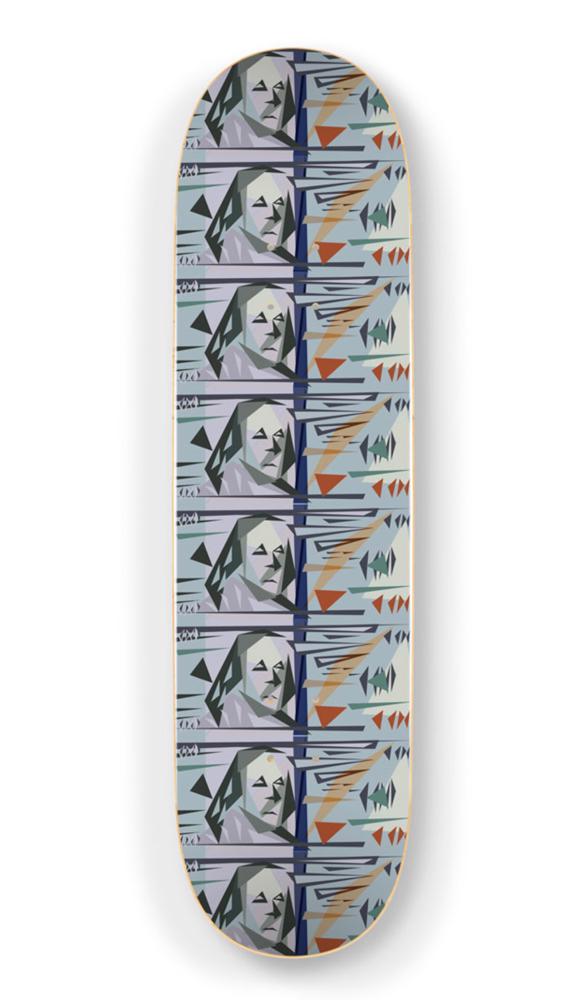 NATUREL 'Blue C-Note' Skateboard Deck (1 of 6)