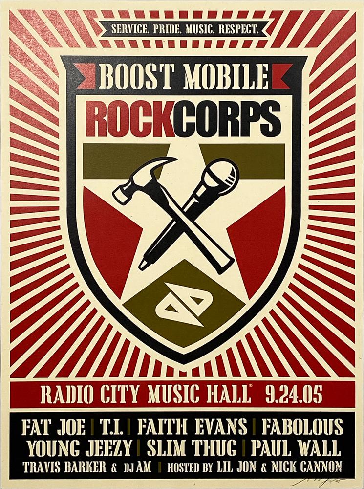 SHEPARD FAIREY 'Rock Corps' (Boost Mobile) Screen Print (1 of 6)