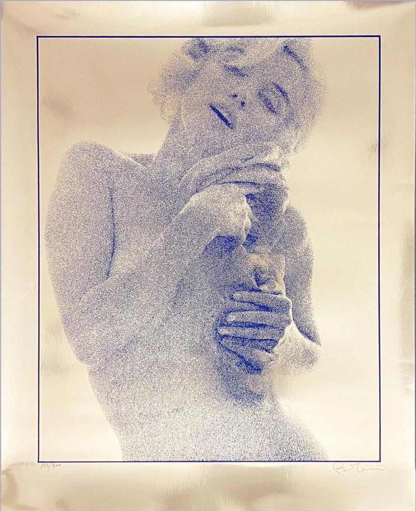 BERT STERN 'Marilyn Monroe' (blue/silver) Screen Print (1 of 8)