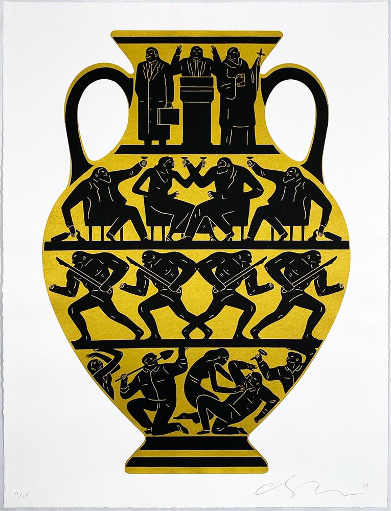 CLEON PETERSON 'Trump 2017' (white) Screen Print (1 of 7)