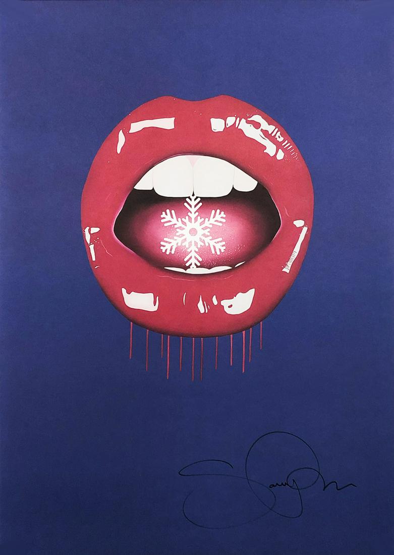 SARA POPE 'Wrapping Paper' (purple) Lithograph Print (1 of 7)