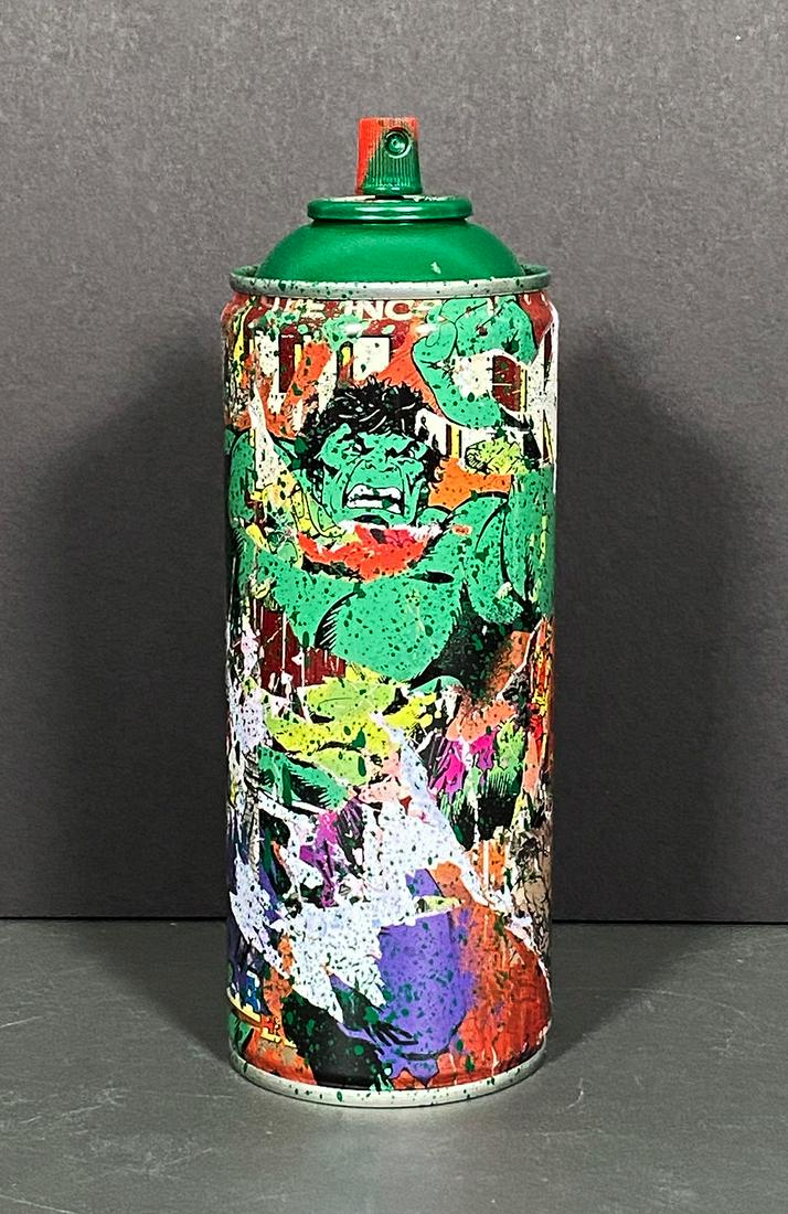 MR. BRAINWASH 'Hulk Spray' (green) Spray Can (1 of 9)