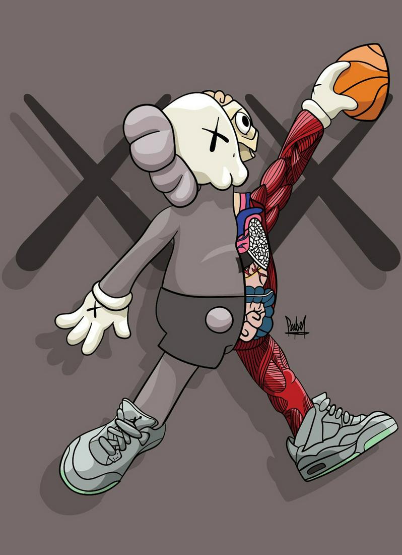 KAWS x HypeBeast 'Air Kaws' Archival Pigment Print: **HELP STOP THE SPREAD OF COVID-19** 25% of Auction Proceeds will go to