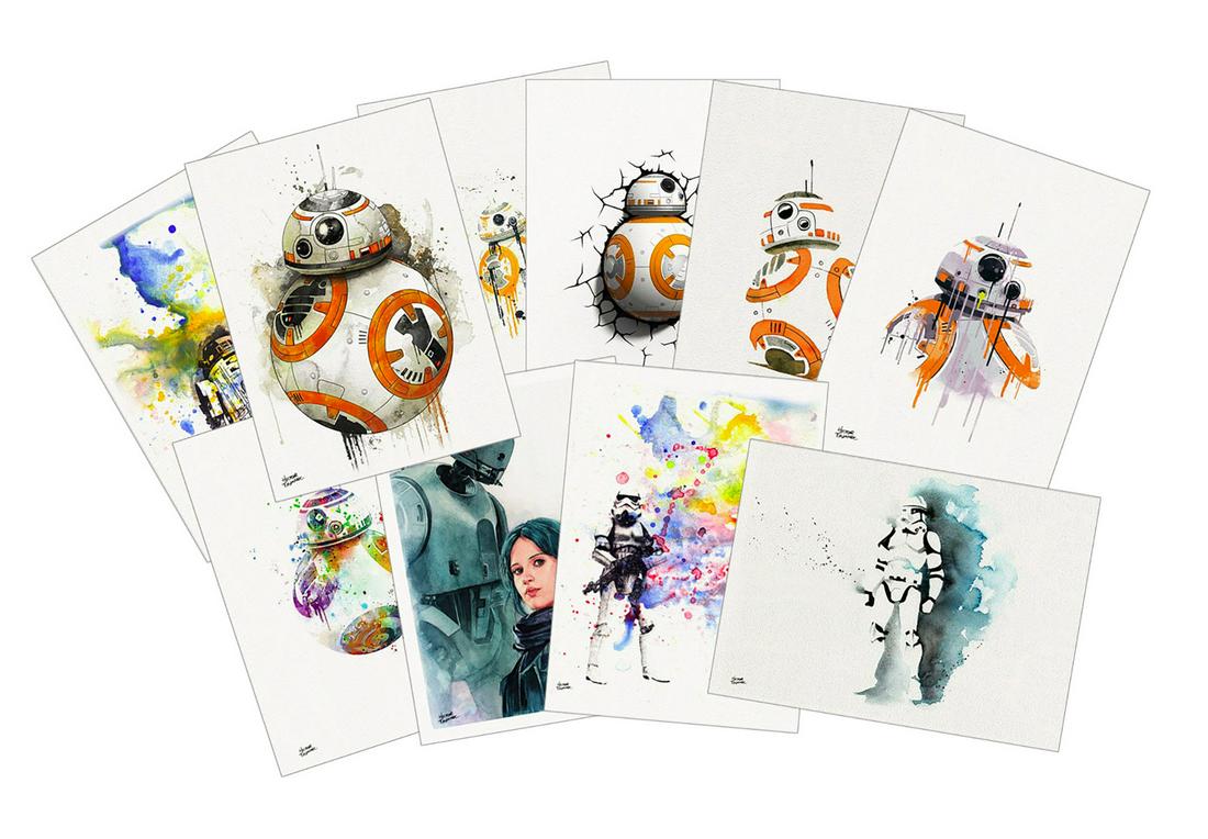 HECTOR TRUNNEC x MOMA 'Star Wars Saga' SET of 10 Prints (1 of 19)