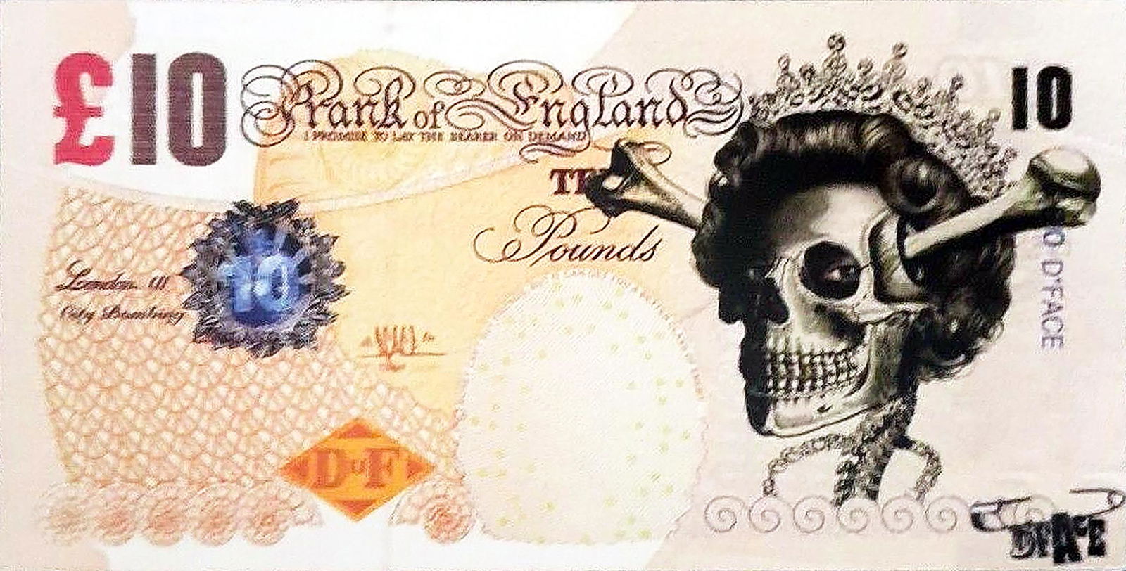 D*FACE 'Death & Glory Tenner' Original Show Flyer (1 of 6)