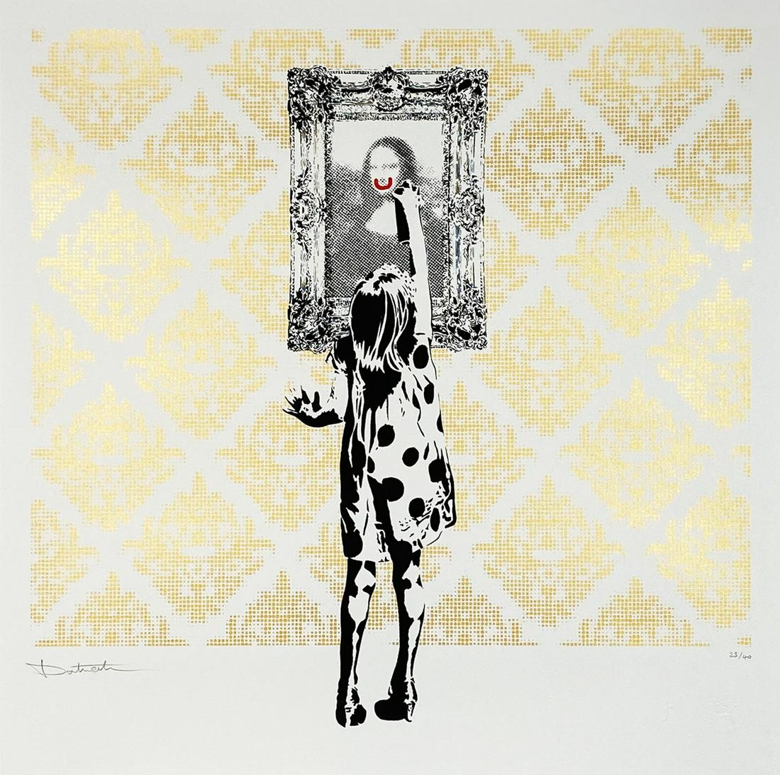 DOTMASTERS 'Indigo Gets Up' (gold) Screen Print (1 of 7)