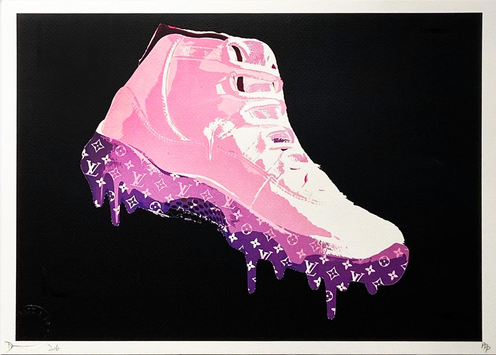 DEATH NYC 'Air Jordan LV Drip' (pink) Lithograph Print (1 of 7)