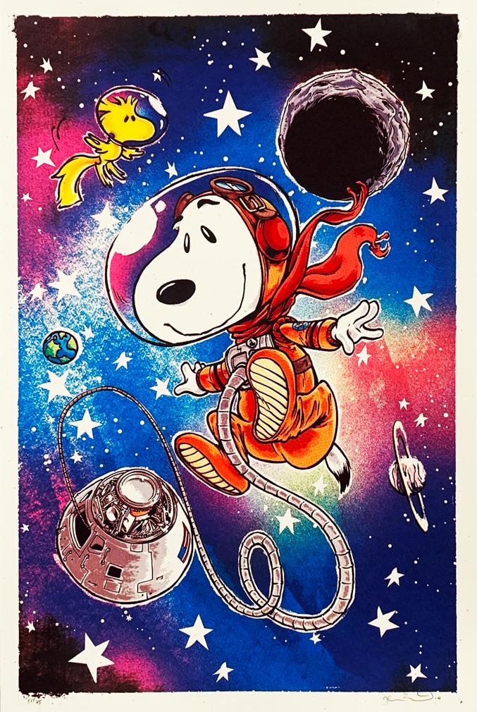 JOSHUA BUDICH 'Snoopy in Space' Screen Print (1 of 6)