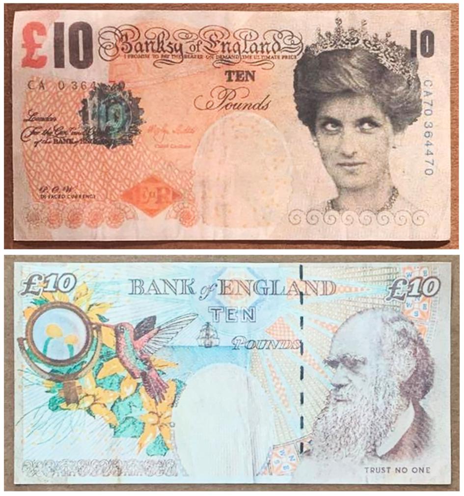 BANKSY Genuine 'Di-Faced Tenner' (1 of 5)