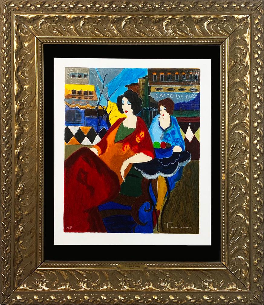 ITZCHAK TARKAY 'Cafe de Luc' Serigraph Print (F) (1 of 9)