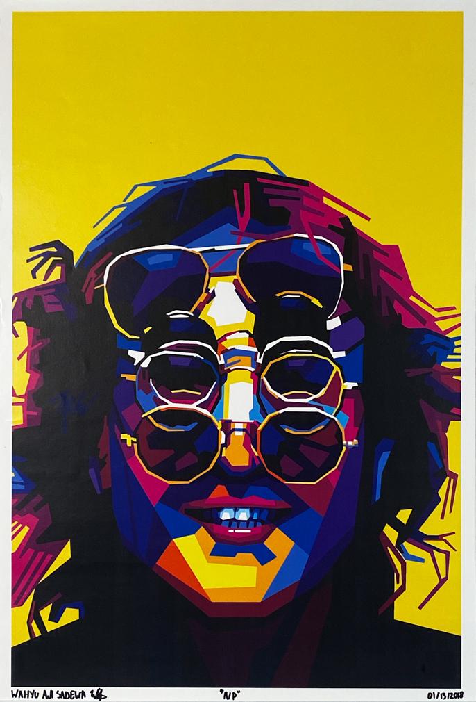 WAHYU 'Lennon Glasses' BEATLES Giclée Print (1 of 8)