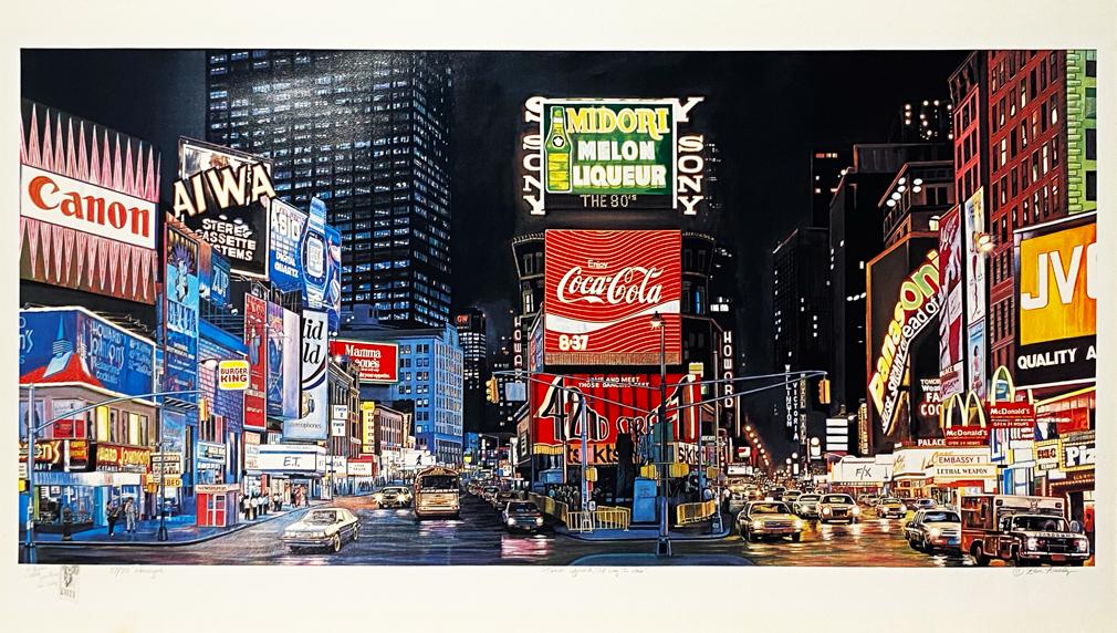 KEN KEELEY 'Times Square; The Way it Was' Serigraph (1 of 10)