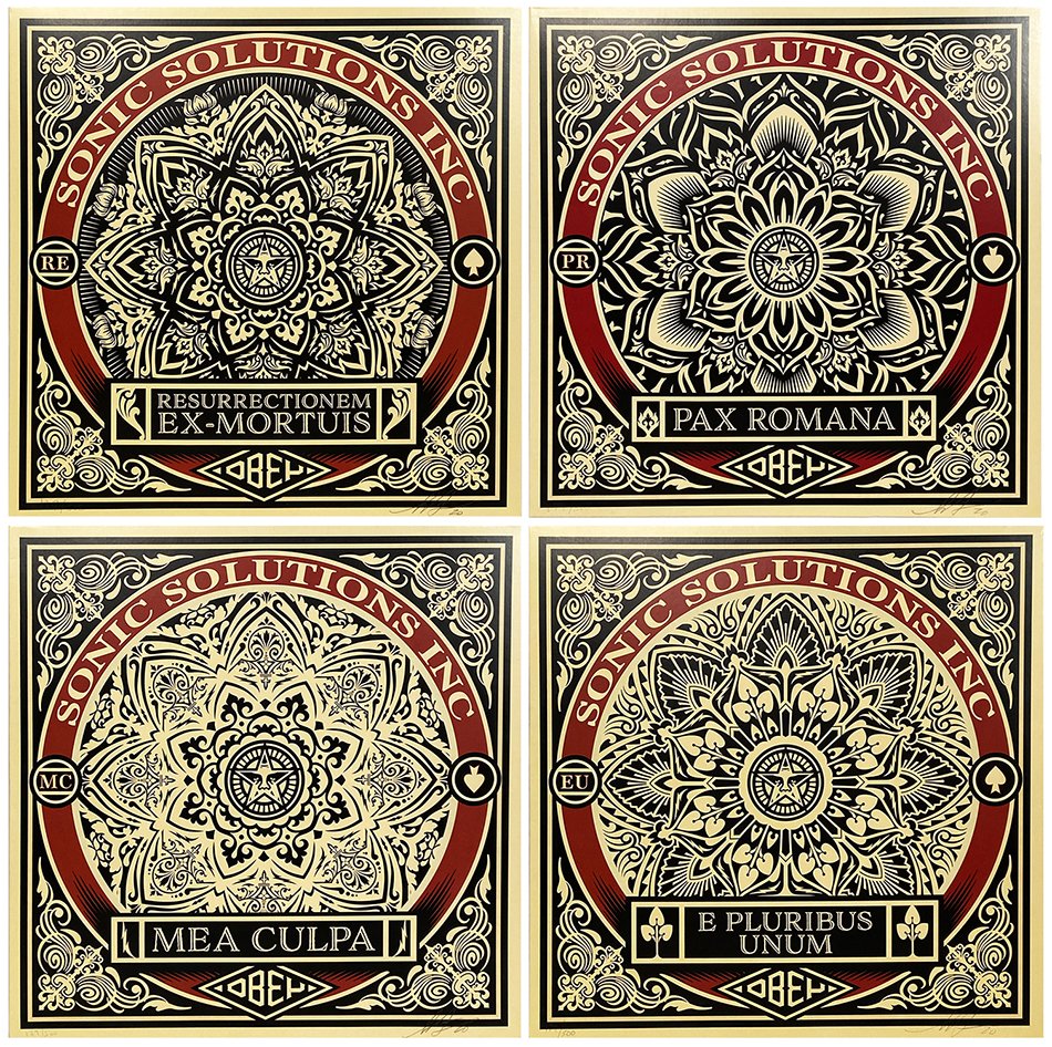 SHEPARD FAIREY x SSI Werks 4-ALBUM SET Signed/Numbered (1 of 17)