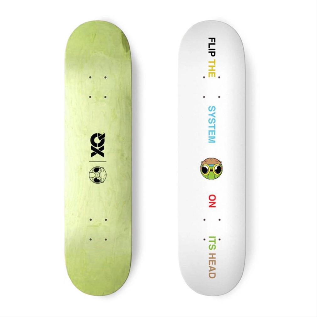 HEBRU BRANTLEY x XQ 'Flip the System' Skateboard Deck (1 of 4)