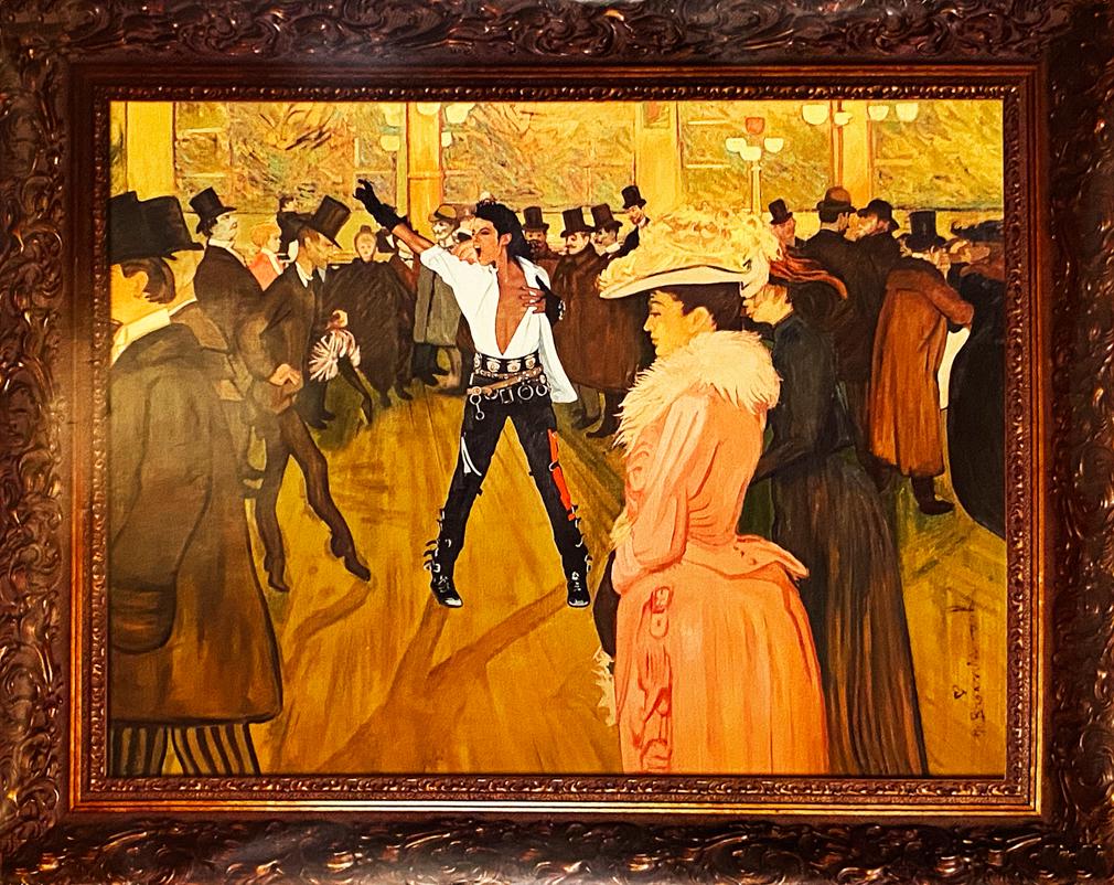MR. BRAINWASH 'Michael at the Moulin Rouge' Offset Lith (1 of 8)