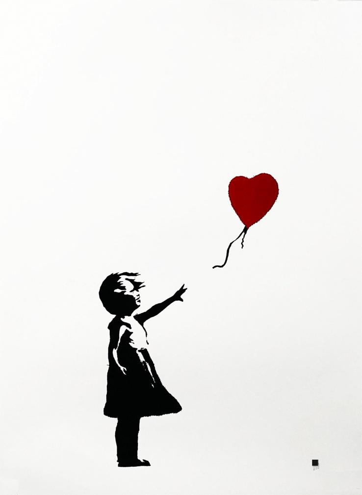 BANKSY (after) 'Girl with Balloon' Screen Print (1 of 8)