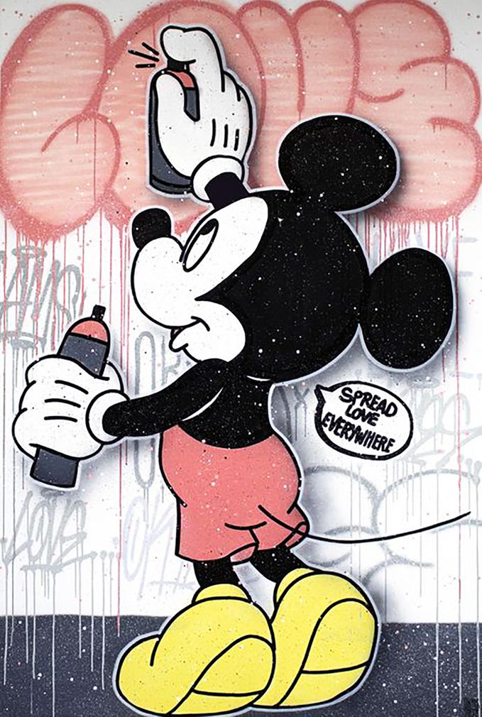 OKYES 'Spread Love Everywhere' Original Mixed Media (1 of 11)