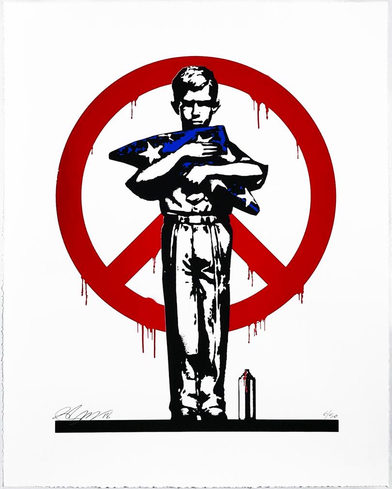 RENE GAGNON 'We Bleed the Same Blood' Screen Print (1 of 8)