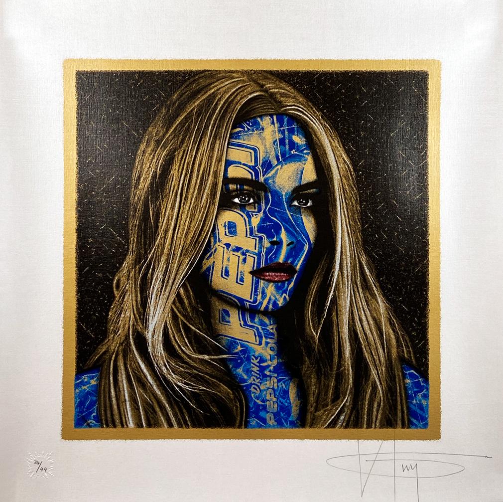 K-GUY 'Pepsi: Cara' (Met. Gold) Screen Print (1 of 7)