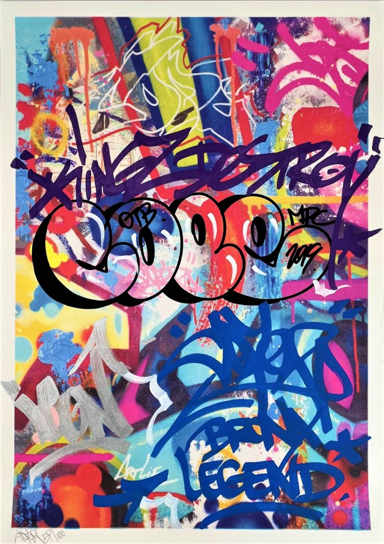 COPE2 'Afterlife' Hand-Embellished Screen Print (1 of 7)