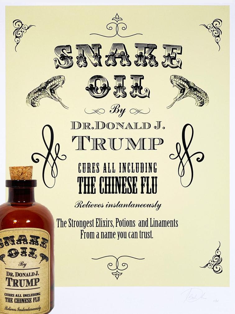 PLASTIC JESUS 'Snake Oil' Silkscreen Print/Bottle Set (1 of 15)