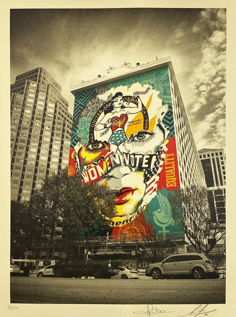 SHEPARD FAIREY x SANDRA CHEVRIER 'The Beauty of Justice (1 of 6)
