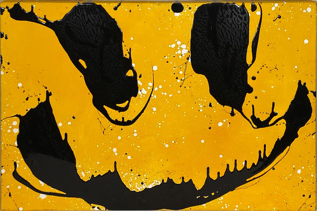 RYCA 'Acid Smiley XL' Original on Canvas (1 of 9)