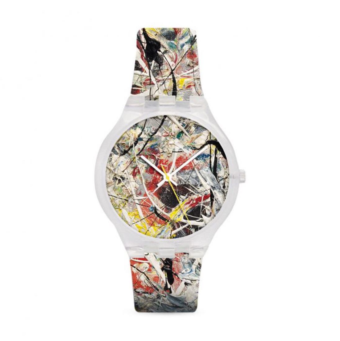 JACKSON POLLOCK x MOMA 'White Light' Watch w/Case (1 of 6)
