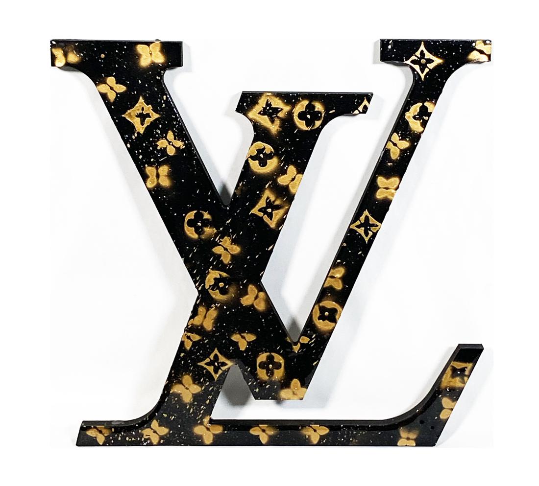 JR CUSTOMS 'LV' Hand-Painted Logo Sculpture (1 of 7)