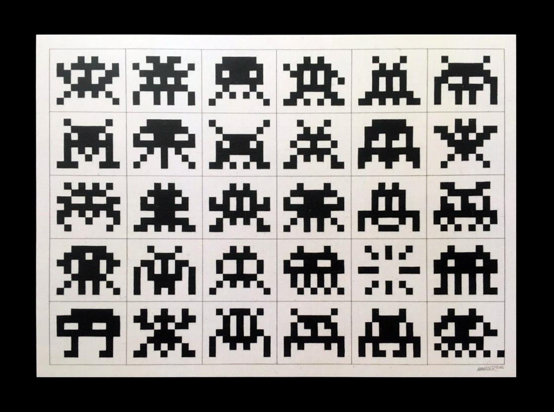 SPACE INVADER 'Hello, My Game Is...' Original Postcard (1 of 4)