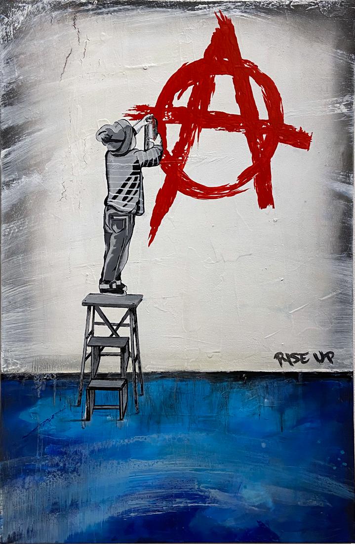 RISE UP 'Little Rascal' Original on Canvas (1 of 12)