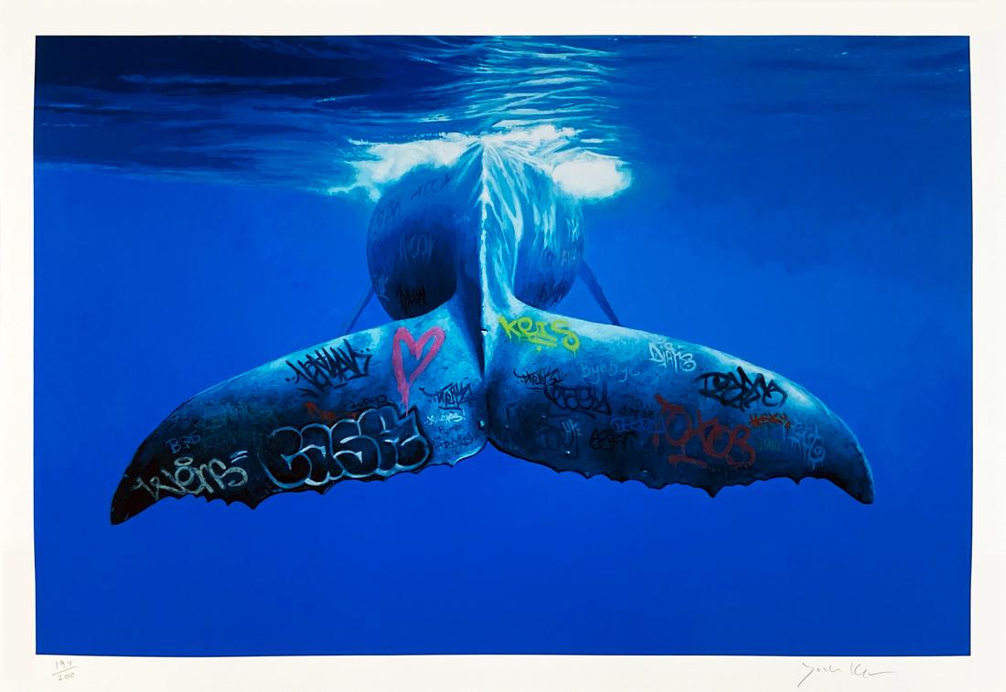 JOSH KEYES 'Goodbye' Archival Pigment Print: 'Goodbye' by Josh Keyes, 2020 18 x 26 Inches Archival pigment print on white, 290gsm Moab fine art paper. Limited Edition of 200 (#194/200) Signed and numbered by the artist with original COA. ARTIST