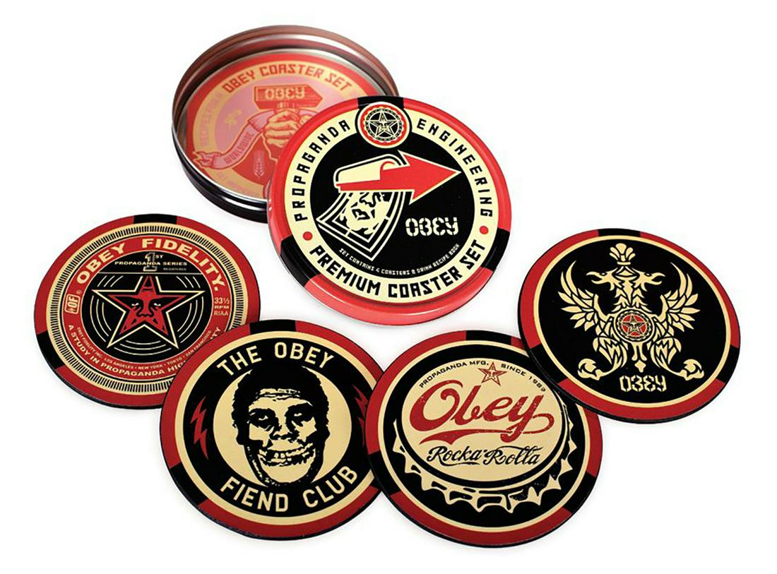 SHEPARD FAIREY 'Obey: Propaganda Engineering' Coaster (1 of 4)