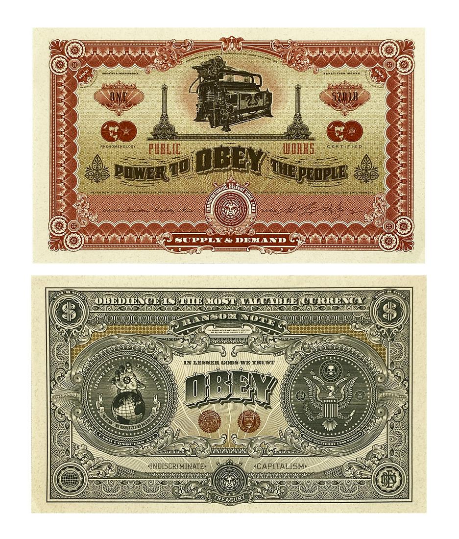 SHEPARD FAIREY 'Obey: Power to the People' 2-Sided (1 of 4)