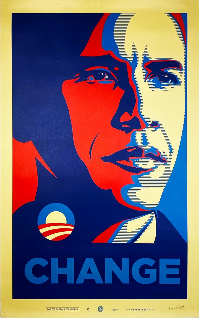 SHEPARD FAIREY 'Change' Offset Lithograph Print (1 of 9)