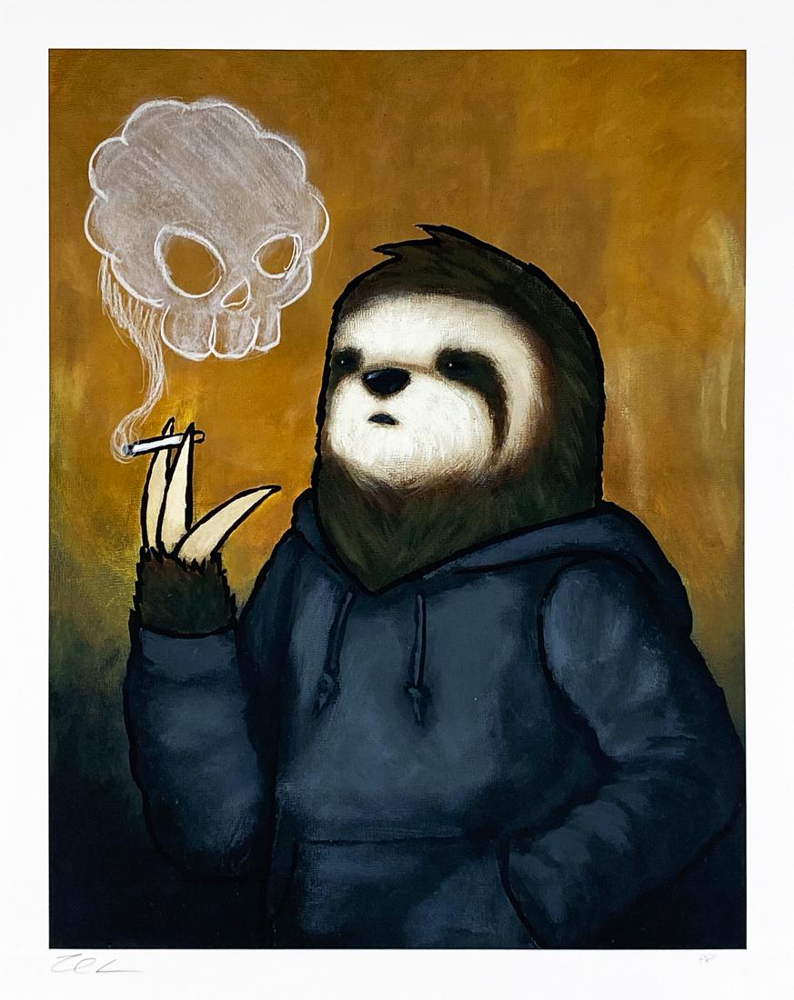 LUKE CHUEH 'Smoke Signals' (Skull) Archival Pigment (1 of 9)