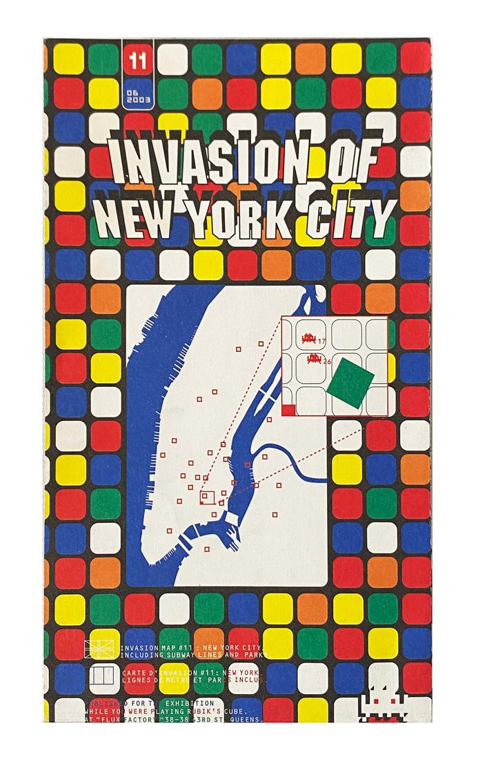 INVADER 'Invasion Map NYC' Lithograph Print (1 of 8)