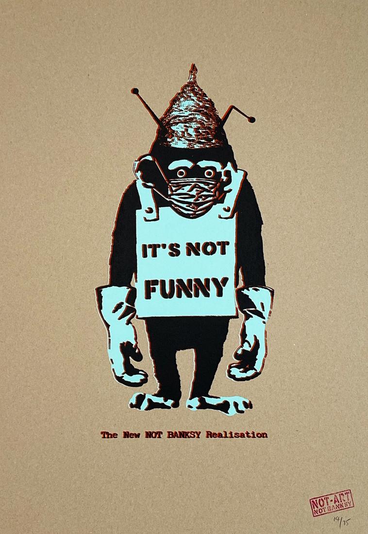 The NEW NOT BANKSY REALISATION 'It's Not Funny' Screen (1 of 10)